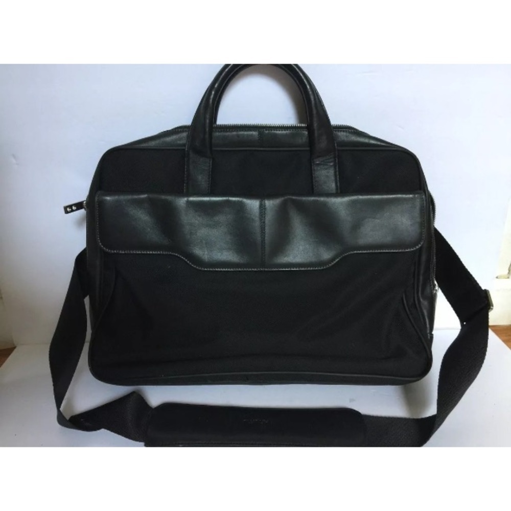 Knomo Stanley Black Nylon Laptop Messenger Bag